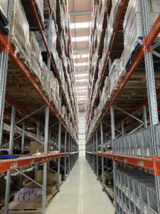 Modern warehousing space offering automated 3PL logistics services